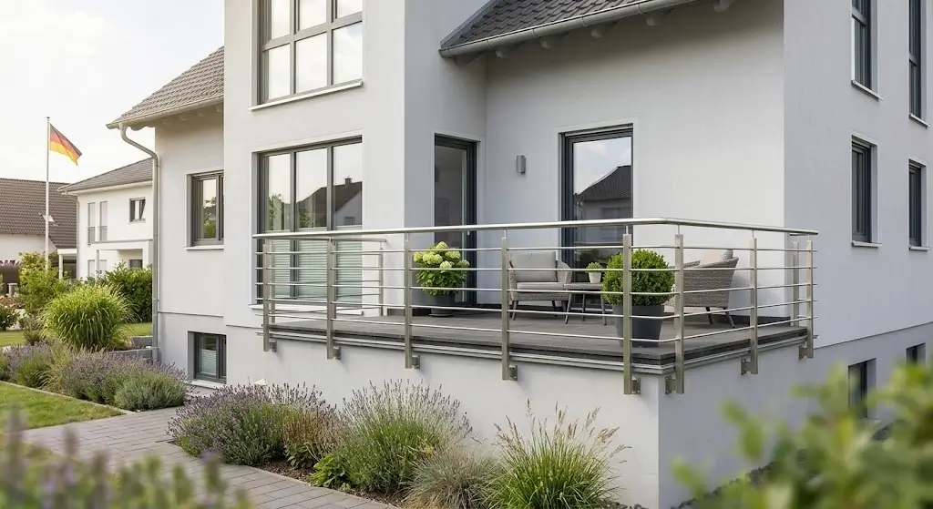 Terrassengeländer Edelstahl